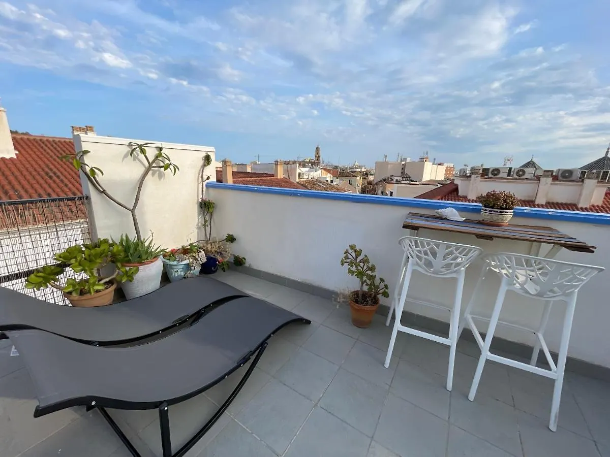 Charming Home With Private Terrace,Heart Of Malaga Apartment
